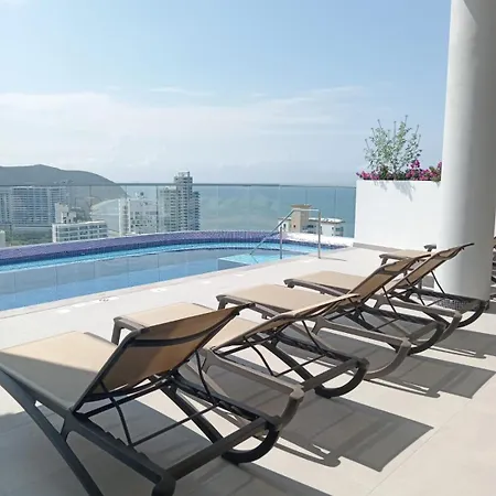 Apartamento Con Vistas A La Bahia Del Rodadero Gaira Exterior photo
